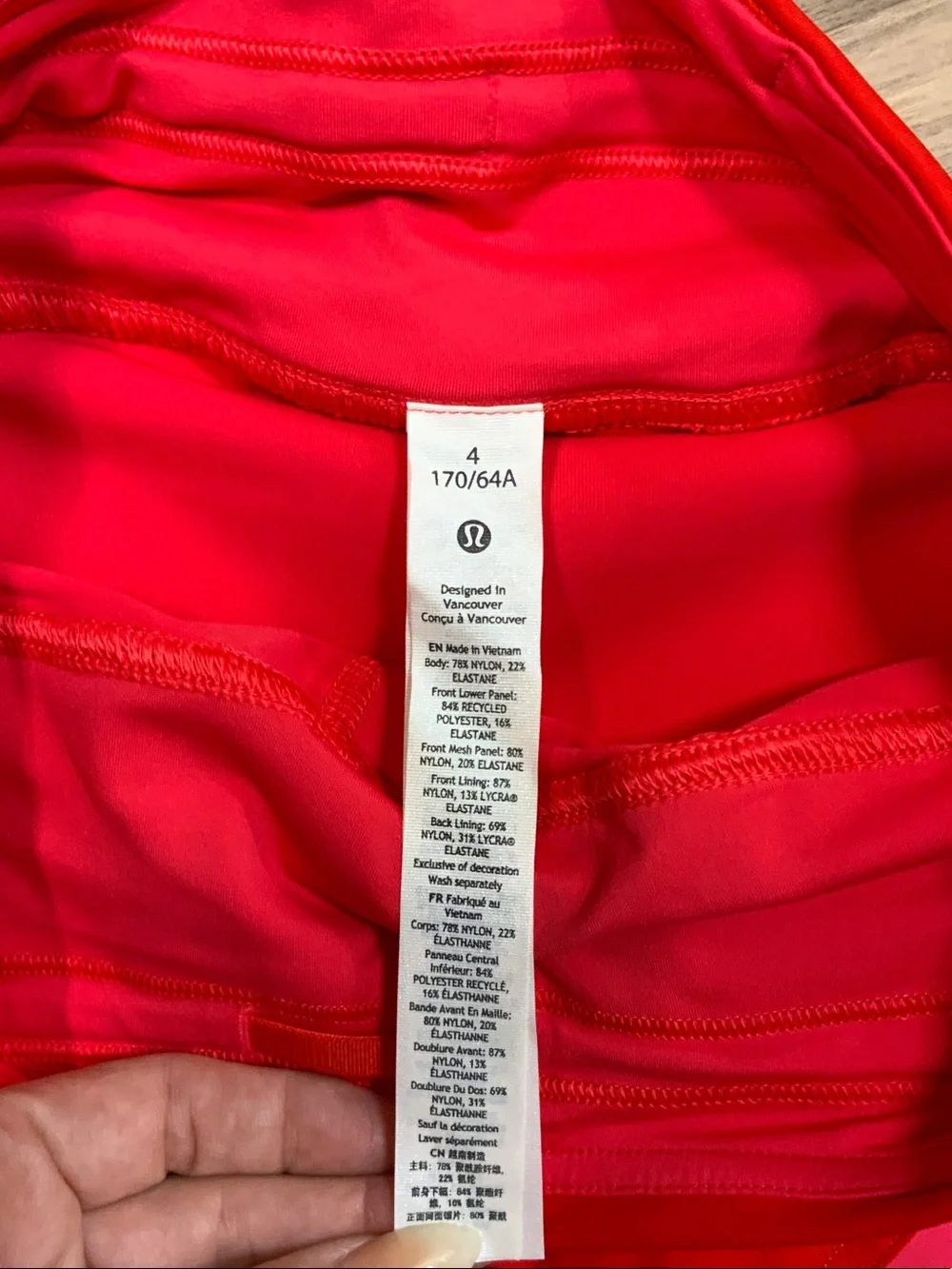 lululemon Asymmetrical HR Tennis Skirt w/ Built In Shorts